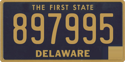 DE license plate 897995