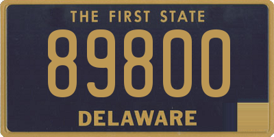 DE license plate 89800