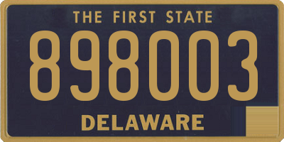DE license plate 898003