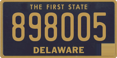 DE license plate 898005