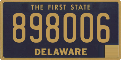 DE license plate 898006