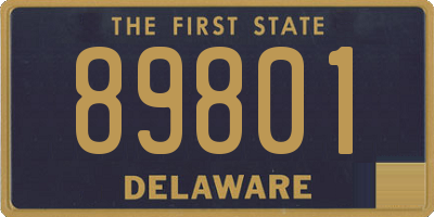 DE license plate 89801