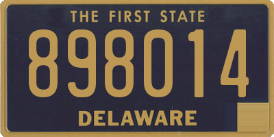 DE license plate 898014