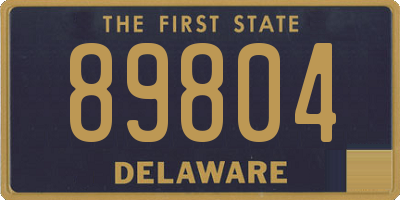 DE license plate 89804