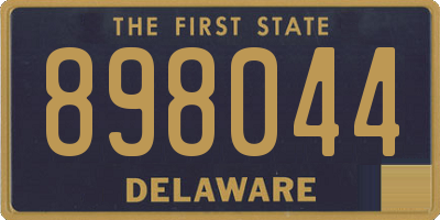 DE license plate 898044