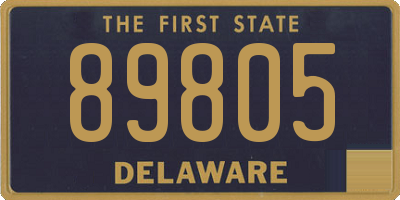 DE license plate 89805