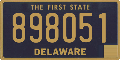 DE license plate 898051
