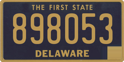 DE license plate 898053