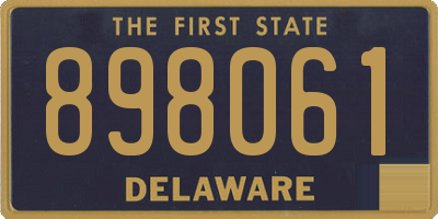 DE license plate 898061