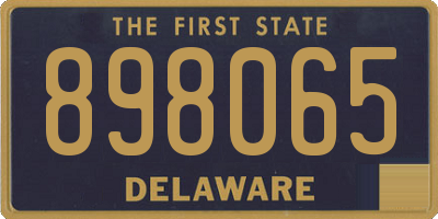 DE license plate 898065