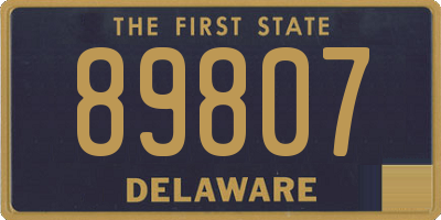 DE license plate 89807