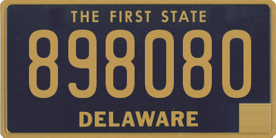 DE license plate 898080