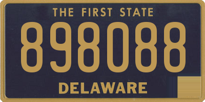 DE license plate 898088