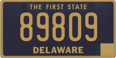 DE license plate 89809