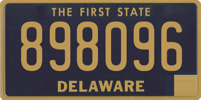 DE license plate 898096
