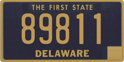 DE license plate 89811