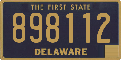 DE license plate 898112