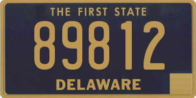DE license plate 89812