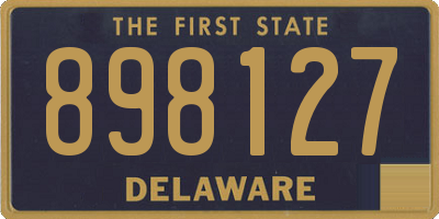 DE license plate 898127