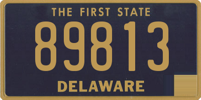 DE license plate 89813