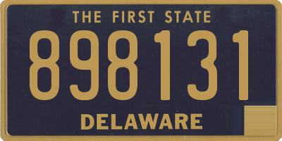 DE license plate 898131