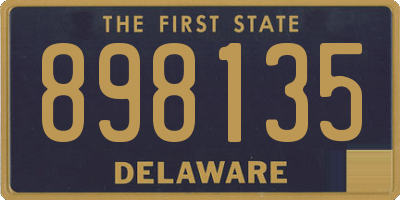 DE license plate 898135