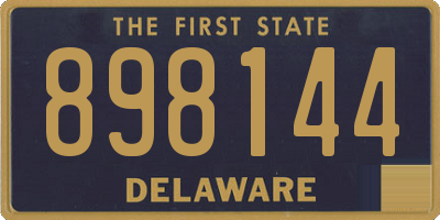 DE license plate 898144