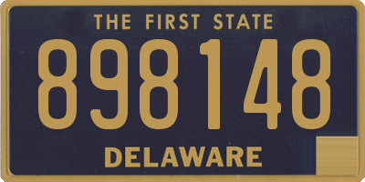 DE license plate 898148