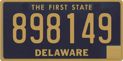 DE license plate 898149