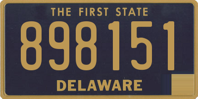 DE license plate 898151