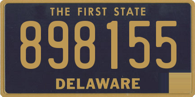 DE license plate 898155