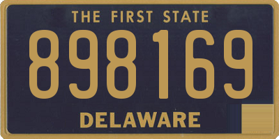 DE license plate 898169