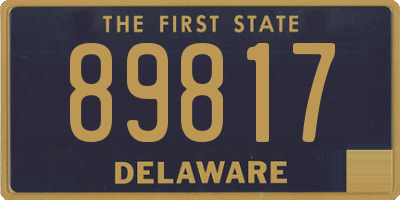 DE license plate 89817