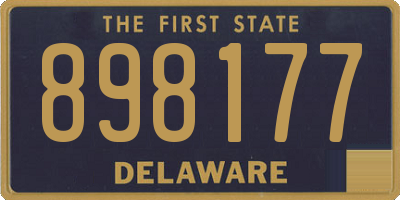 DE license plate 898177