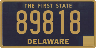 DE license plate 89818