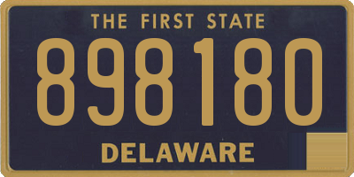 DE license plate 898180