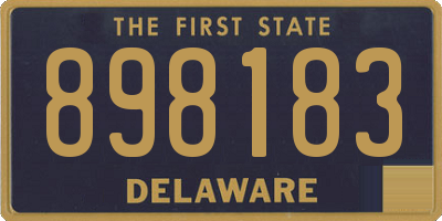 DE license plate 898183