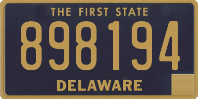 DE license plate 898194