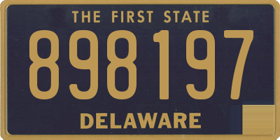 DE license plate 898197