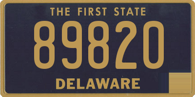 DE license plate 89820