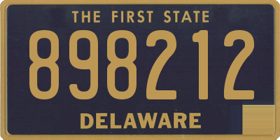 DE license plate 898212