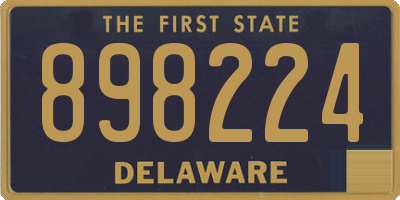 DE license plate 898224