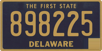 DE license plate 898225