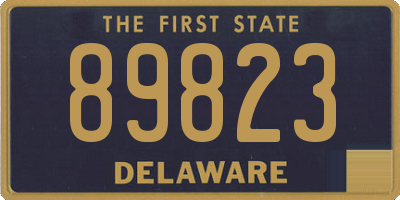 DE license plate 89823