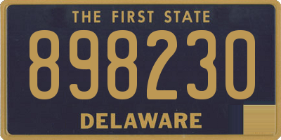 DE license plate 898230
