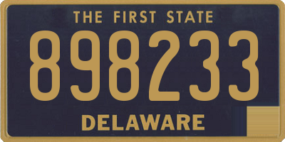DE license plate 898233