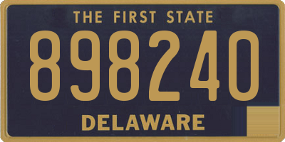 DE license plate 898240