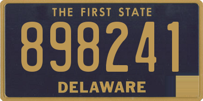 DE license plate 898241