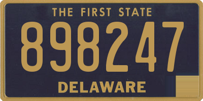 DE license plate 898247