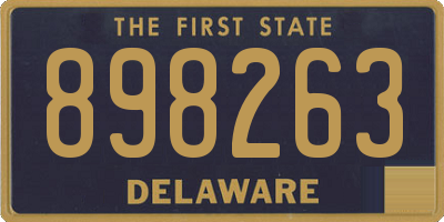 DE license plate 898263